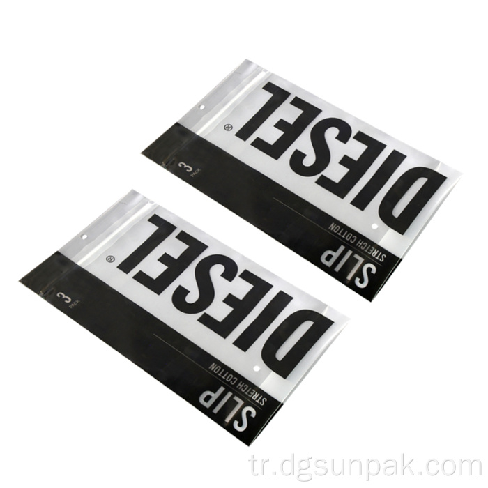 Fermuar çantası Matt Buzlu Ziplock Çanta Logo ile